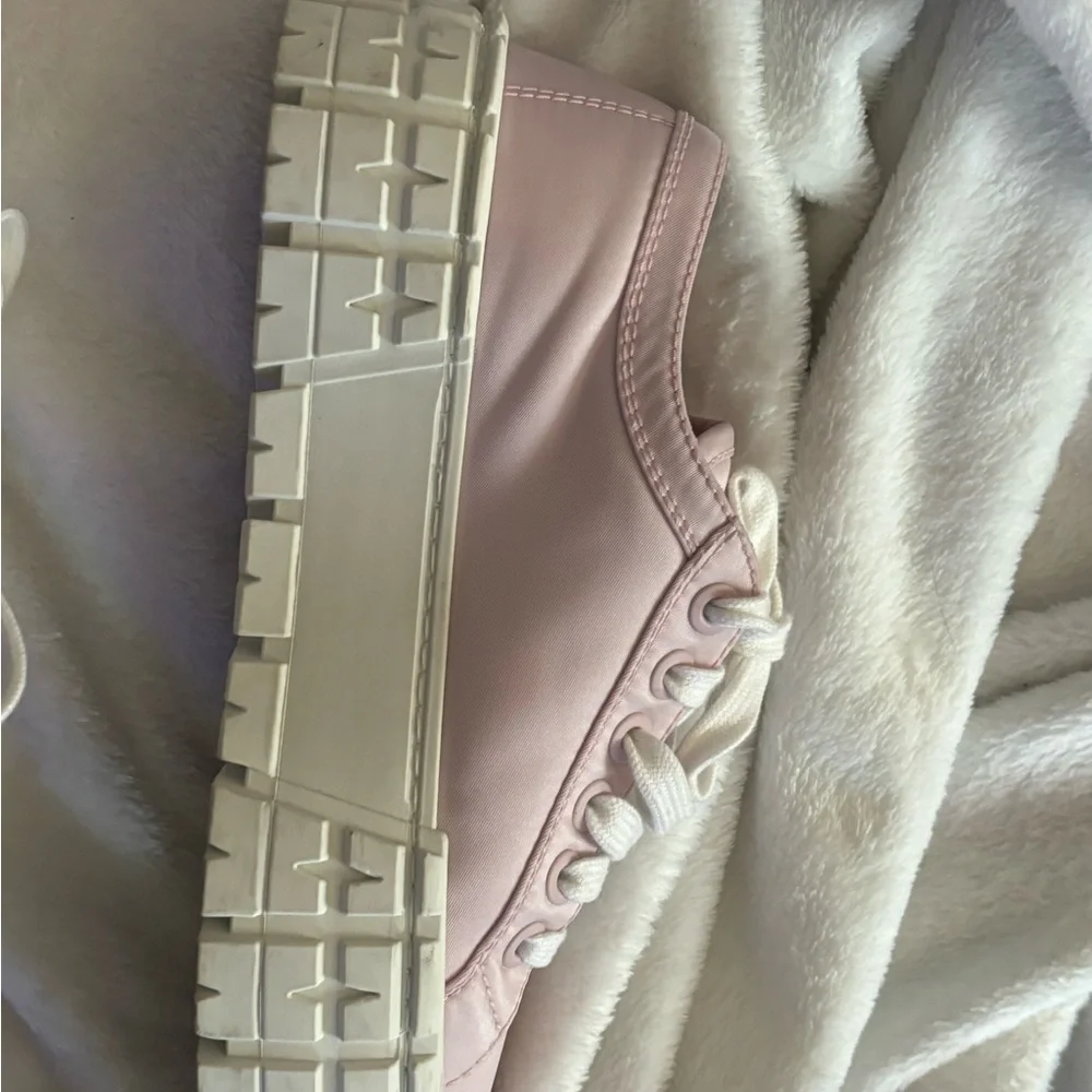 Prada Pink Platform Sneakers